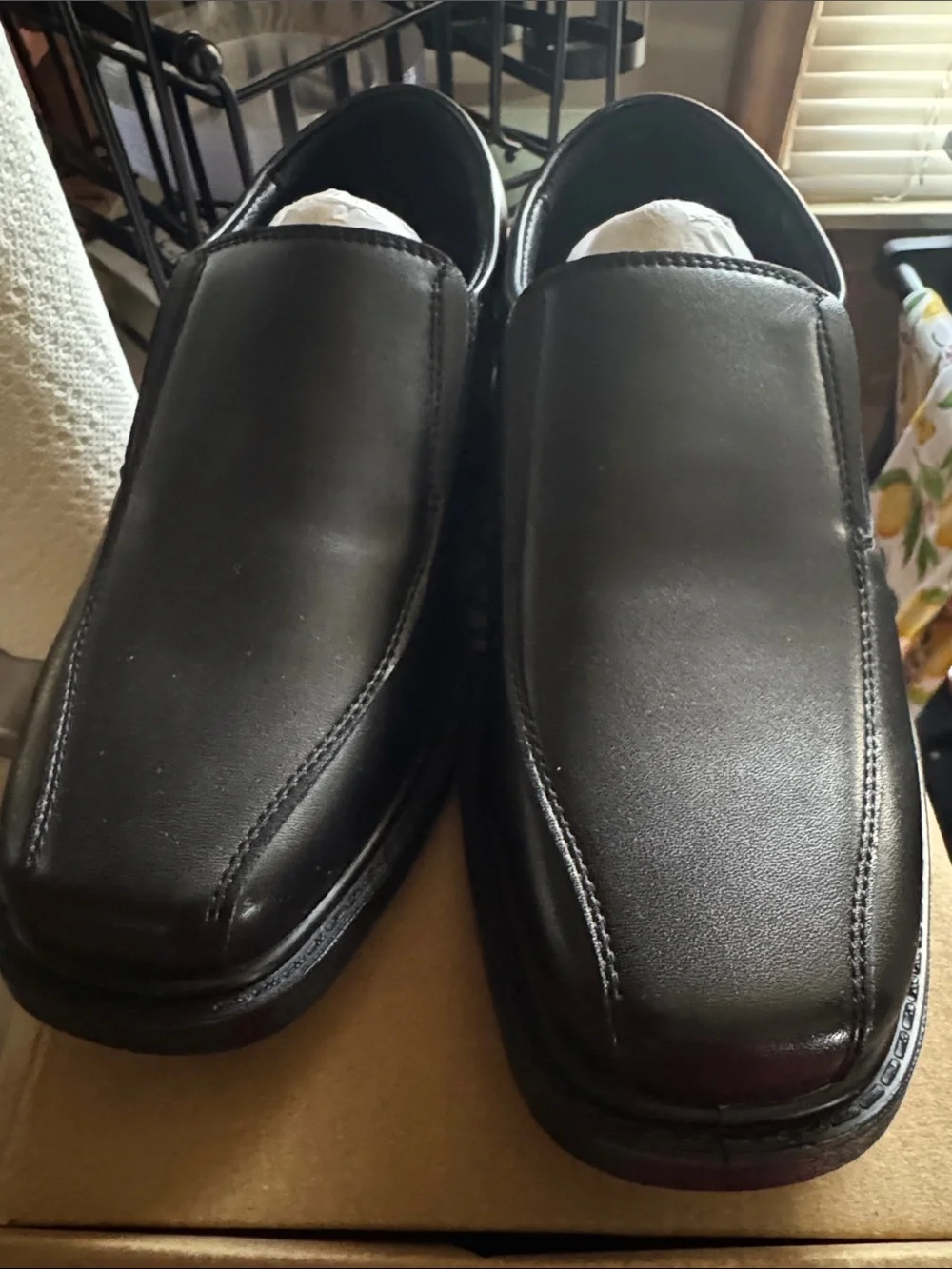 Boy’s Black Slip-On Dress Loafers - Classic Formal Shoes